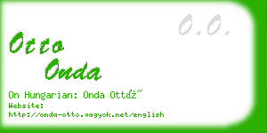 otto onda business card